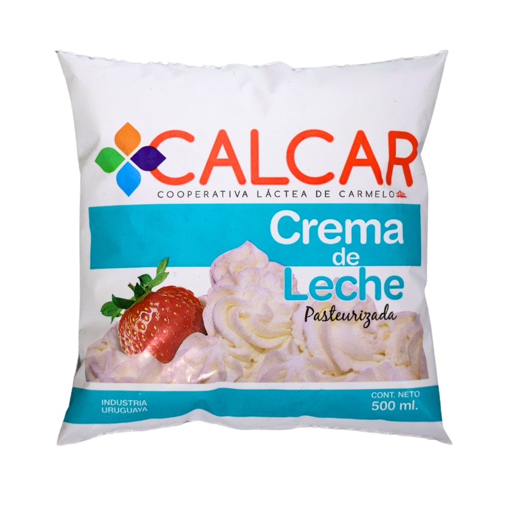 Inicio crema de leche calcar 500 gs