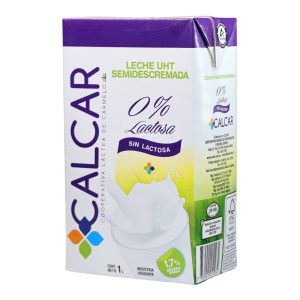 leche uht larga vida descremada calcar 1 l