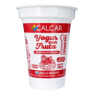 yogur con fruta cuchareable sabor frutos rojos